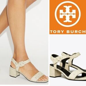 Minimalist! Tory Burch DOUBLE T CITY SANDAL size 9